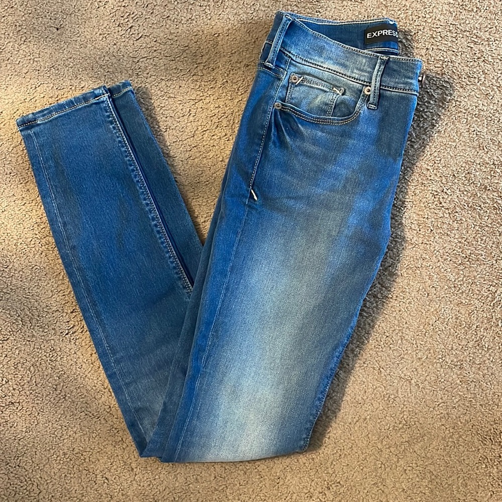 Express Mid Rise Legging Jeans